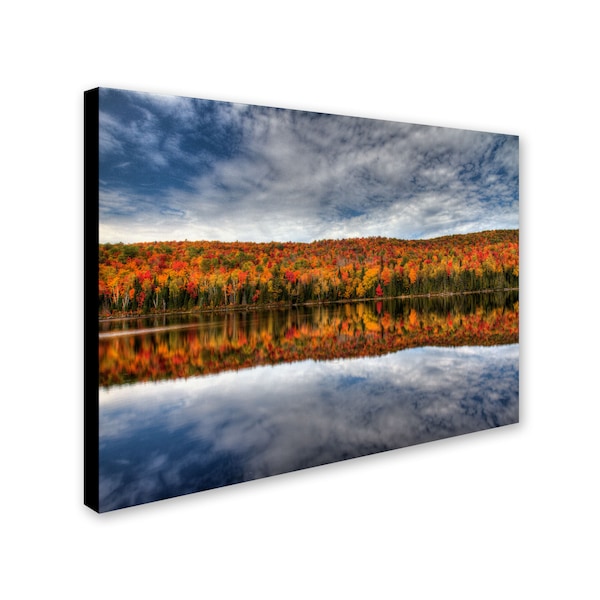 Pierre Leclerc 'Autumn Reflection' Canvas Art,14x19